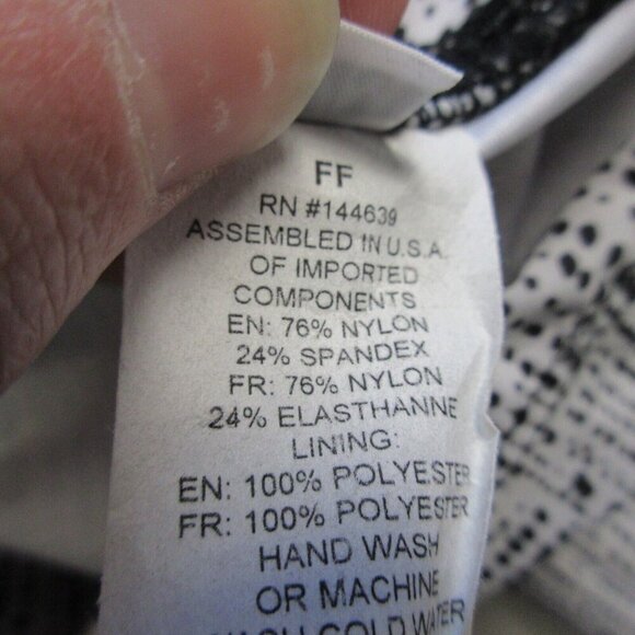 Onzie Leggings Women S/M Black White Patterned Mid Rise Activewear Yoga 206 - Picture 5 of 12